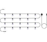 Eagle Connect Festoon Black Rubber IP65 10m/20x2w Warm White Opaque lamp