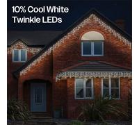 Eagle Connect Icicle lights White Rubber 60/40/20 Drop 10% 6M