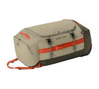 Eagle Cr argo Hauler Wheeled Duffel Bag 110L Desert Tan | Rolling holdall, heavy-duty wheels, adjustable pull handles, stowable rucksack straps, water-resistant coated fabric