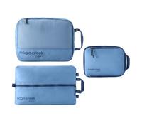 Eagle Creek Pack-It Essentials Set I 3-Piece Luggage Organiser I Shoe Bag, Clean/Dirty Cube & Compression Cube I 100% Recycled I Blue Dawn
