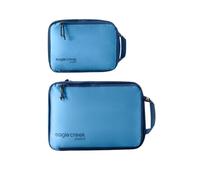 Eagle Creek Pack-It Isolate Compression Packing Cubes S/M I Ultralight 2-Piece I Up to 70% Space Saving I Ocean Recycled I Blue Dawn