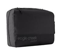 Eagle Creek Pack-It Reveal Clean/Dirty Cube, Medium, Black | Water-Resistant Dual Compartment Packing Cube with Internal Divider for Clean and Dirty Clothes, Travel Essentials