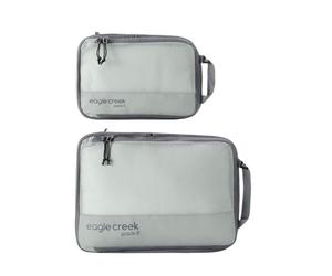 Eagle Creek Pack-It Reveal Compression Packing Cubes S/M I 2-Piece Set with Mesh Window I Up to 70% Space Saving I 100% Recycled I Storm Grey