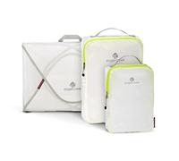 Eagle Creek Pack-It Specter Packing Cubes for Travel Starter Set - Durable, Ultra-Lightweight, Water-Resistant Suitcase Organizer Bags for Clothing, White/Strobe, One Size, Pack-it Specter Starter Set