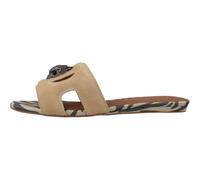 Eagle Cut Out Flat Sdl - female - Kurt Geiger - Sliders - Brown - 5 UK - Shoes 5 UK