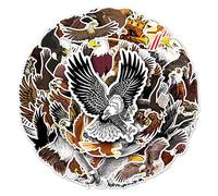 Eagle Cute Animal Stickers 50 PCS American Flag Stickers for Adults Waterproof Vinyl Decals for Water Bottles Laptop Guitar Skateboard Surfboard Adults Gifts