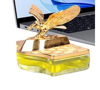 Eagle Design Air Freshener, Electroplated Dashboard Perfume Diffuser, Long-Lasting Scent for a Refreshing Drive, 3.66x3.66 inches, 315g, Blue Yellow Orange and Green