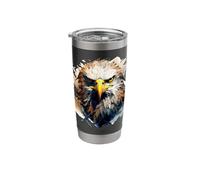 Eagle Design Falconer Hunter Nature Ornithologist Bald Eagle Stainless Steel Insulated Tumbler