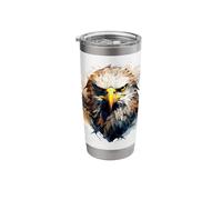 Eagle Design Falconer Hunter Nature Ornithologist Bald Eagle Stainless Steel Insulated Tumbler