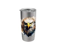 Eagle Design Falconer Hunter Nature Ornithologist Bald Eagle Stainless Steel Insulated Tumbler