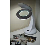Eagle Desktop LED Twin Arm Illuminated Magnifier With 4" Lens