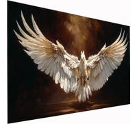 Eagle Diamond Art Animal 5D DIY Diamond Painting Kits for Adults & Kids Beginner, Full Drill Square Diamond Art Craft Set, Crystal DIY Embroidery Cross Stitch for Wall Decor Gifts 30x60cm Z1-1011