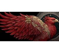 Eagle Diamond Art Animal Diamond Painting Kits for Adults Beginner 5D DIY Full Round Drill Cross Stitch Kits for Adults Arts and Crafts for Bedroom Decor, Home Decor, Gifts 70 * 140CM -bby260303