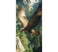 Eagle Diamond Painting Landscape Diamond Art Kits Adults, DIY Full Square Drill Crystal Arts and Crafts for Adults, 5D Dimond Art Canvas Painting for Home Wall Decor, Gifts for Women 12x24 inch 0u-182