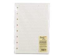 Eagle Discbound Planner Refill Paper, 8-Hole Punched, 60 Sheets, Both Side Printed, 8.5 x 5.5-Inch,(Ruled Pages)