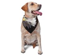 Eagle Dog Bandanas Triangle Puppy Scarfs for Boy and Girl, Washable Daily Bibs Handkerchief Customize Dog & Cat Neckwear, Birthday Cute Soft Pet Scarf Kerchief