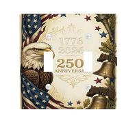 Eagle Double Light Switch Cover Plate, Patriotic Traditional Flag Bell Independence Day Red Plastic Standard Size Decorative Wall Plates for Bedroom Bathroom Kitchen Entrance Decor