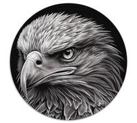Eagle Drawn JigsawPuzzle 1000 Pieces for Adults 1000Pc Adults Round Jigsaw Puzzle Educational Toy for Teenagers, Home Office Decor (Size 67.5x67.5cm)