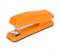 EAGLE Ergonomic Desktop Stapler, Metal, Black, 20-Sheet Capacity, Fits 24/6 & 26/6 Staples, Non-Slip Soft Grip, 18 x 5 cm (Orange)