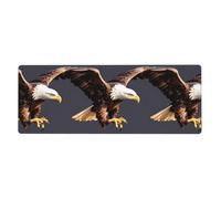Eagle Extra-Large Rubber Keyboard Pad 12x31.5 Inches (Landscape) â€“ Non-Slip Gaming & Office Desk Mat with Full-Color Single-Side Print, 3mm Thick Eco-Friendly Polyester + Rubber Base