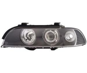 Eagle Eyes LHD Angel Eye Projector Headlights Black For BMW E39 1995-2000