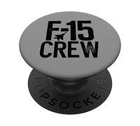 Eagle F-15 silhouette Jet Fighter Crew and Team Fighter jet PopSockets Swappable PopGrip