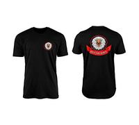 Eagle Fang Black T-Shirt Top Tee - Novelty Martial Arts Karate Cobra Miyagi-Do Kung-Fu Teacher Student Dojo Front and Back Print Adult Teen Kids Gift Present (Small, Black)