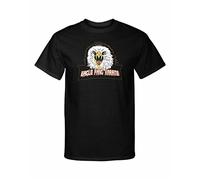 Eagle Fang Karate T-Shirt Funny Birthday Cotton Tee Vintage Gift Men Black(Medium)