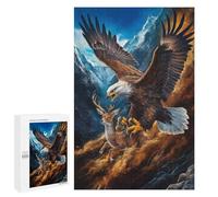 Eagle Feeding on Deer 1000 Piece Jigsaw Puzzles for Adults - Challenging Brainteasing Adults Jigsaw Puzzle, Uncover The Puzzle 1000 PCS