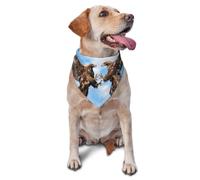 Eagle Fight Sky Pet Bandana-Triangle Scarf for Cats Dogs Adjustable | Soft Breathable Comfy. Stylish Accessory. Easy On Off. Machine Wash.