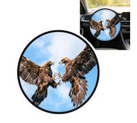 Eagle Fight Sky Steering Wheel Cover-Sun Shade Heat Auto