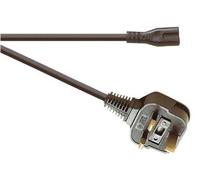 Eagle Figure of 8 Mains Lead to 3 Pin Uk Plug 3A (1 Metre)