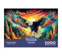 Eagle Fireworks Colourful Eagle in Autumnal Scene 1000 Pieces Jigsaw Puzzles for Adults Fun Activity for Rainy Days 70x50cm/1000pcs