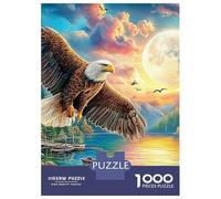 Eagle Flight 1000 Piece Recycled Cardboard Eagle in Sky Puzzle, Concentration Training, Personalised Gift, Wall Decor & After-School Fun 70x50cm/1000pcs