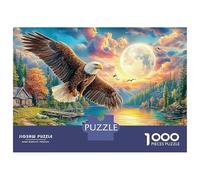 Eagle Flight Recycled Cardboard 1000 Piece Eagle in Sky Puzzle Bundle, Brain Training, Personalised Gift, Wall Decor & Office Break Fun 52x38cm/1000pcs