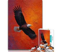Eagle Flower Oil Painting Jigsaw Puzzles for Teenagers 1000 Jigsaws,Educational Game Challenge Toy Wall Decoration Unique Birthday And Xmas Gifts (38x26cm)