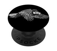 Eagle Flying American Bald Large Hawk Birds Predator Raptor PopSockets Adhesive PopGrip