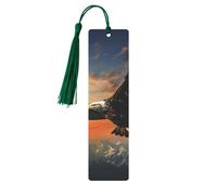 Eagle Flying in The Sky Metal Bookmarks with Tassels,Pendant Unique Handmade Bookmark Craft DIY Wooden Bookmarks Cute Hanging Tags Ornaments for Book Lovers Birthday Teachers Gift