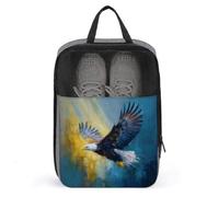 Eagle Flying in The Sky Shoe Bag for Travel Daily Use Anti-dust Storage Carrier Golf Shoe Pouch
