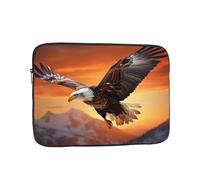 Eagle Flying in The Sunset Laptop Case 12 inch, TSA Laptop Sleeve Shockproof Protective Notebook Case Water Resistant Computer Carrying Cover Briefcase Handbags Men Women Computer Bag
