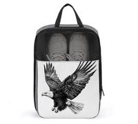 Eagle Flying Majestic Medieval Style Shoe Bag for Travel Daily Use Anti-dust Storage Carrier Golf Shoe Pouch