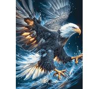 Eagle Flying Over A Lake 1000 Piece Jigsaw Puzzle for Adults Wildlife Pet Jigsaw Bedroom Accent Decor Stress Relief Challenge Perfect Holiday Present Relaxation Tool 1000 PCS