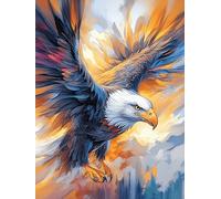Eagle Flying Over A Soccer Game 300 Piece Count Premium Jigsaw Puzzle Wildlife Pet Cute For Adults Teens 14+ Concentration Training Indoor Game Family Game Night Sturdy Paperboard 300 PCS