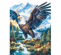 Eagle Flying Over The Forest 300 Piece Jigsaw Puzzle for Adults Teens Wildlife Pet Jigsaw After Work Leisure Brainteasing Puzzle for Colleagues Stress Buster 300 PCS