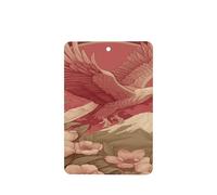 Eagle Flying Over The Mountain Car Air Fresheners 4 Pcs Hanging Scented Cards Fragrance Scented Cards For Car Aromatherapy Tablets