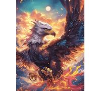 Eagle Flying Over The Mountains 1000-piece Jigsaw Puzzle Bundle Wildlife Pet Family Puzzle Lovers Brain Training Mindful Activity Spring Creativity & Gift Giving 1000 PCS