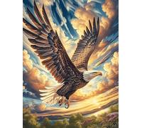 Eagle Flying Over The Mountains 1000 Piece Jigsaw Puzzle Pack Wildlife Pet Teens Beginners Cognitive Development Puzzle Fans Group Play High-grade Rigid Cardboard 1000 PCS