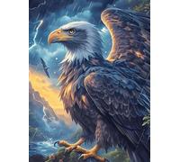 Eagle Flying Over The Mountains 500 Pc DIY Jigsaw Puzzle Wildlife Pet Puzzles for Adults Teens Hard Challenging Team Building Stress Reducing Autumn Premium Quality Material 500 PCS