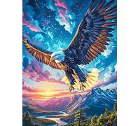 Eagle Flying Over The Mountains 500 Piece Jigsaw Puzzle for Adults Teens Wildlife Pet Jigsaw After Gym Relaxation Brainteaser Puzzle for Fitness Lovers Stress 500 PCS