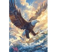 Eagle Flying Over The Mountains 500 Piece Jigsaw Puzzle for Adults Teens Wildlife Pet Jigsaw After Gym Relaxation Brainteaser Puzzle for Fitness Lovers Stress 500 PCS